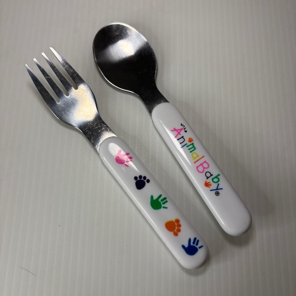 Kids Silverware Flatware Fork/Spoon WildAnimal Baby National Wildlife Federation - Picture 1 of 2